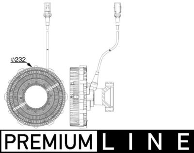 Sajūgs, Radiatora ventilators MAHLE CFC 251 000P