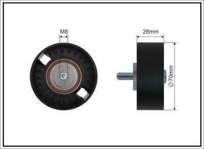 Паразитный / ведущий ролик, поликлиновой ремень CAFFARO 11-09 SC