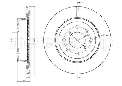 Тормозной диск METELLI 23-0839C