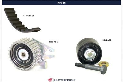 Комплект ремня ГРМ HUTCHINSON KH 516