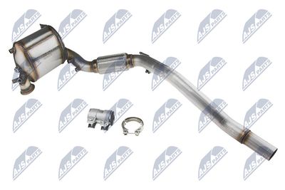 Nosēdumu-/Daļiņu filtrs, Izplūdes gāzu sistēma NTY DPF-AU-002