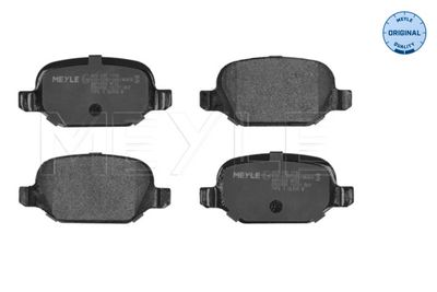 Комплект тормозных колодок, дисковый тормоз MEYLE 0252351716