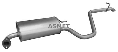 Глушитель выхлопных газов конечный ASMET 15.011