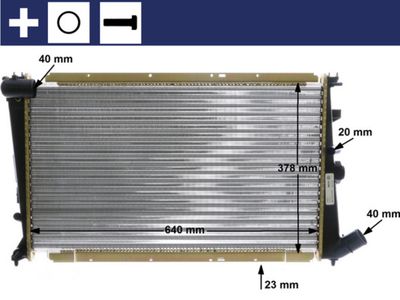 Радиатор, охлаждение двигателя MAHLE CR 586 000S