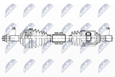 Piedziņas vārpsta NTY NPW-NS-136