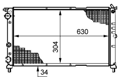 Radiators, Motora dzesēšanas sistēma MAHLE CR 489 000S