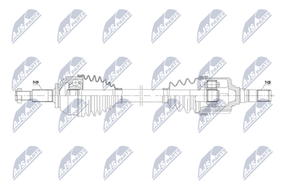 Приводной вал NTY NPW-RE-206