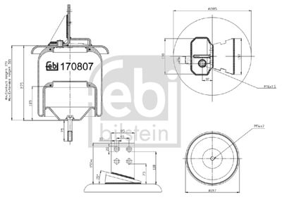 Кожух пневматической рессоры FEBI BILSTEIN 170807