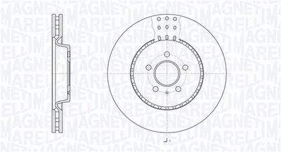 Тормозной диск MAGNETI MARELLI 361302040777