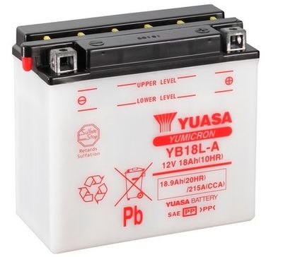 Startera akumulatoru baterija YUASA YB18L-A