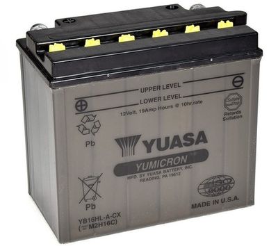 Startera akumulatoru baterija YUASA YB16HL-A-CX
