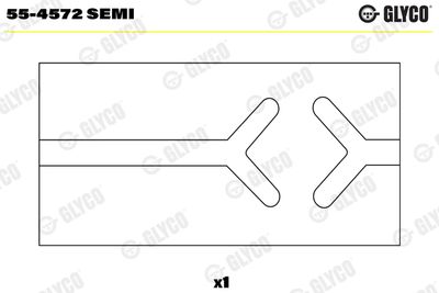 Втулка подшипника, шатун GLYCO 55-4572 SEMI