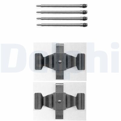 Комплектующие, колодки дискового тормоза DELPHI LX0398