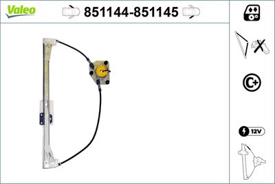 Стеклоподъемник VALEO 851144