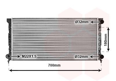 Radiators, Motora dzesēšanas sistēma VAN WEZEL 58002072