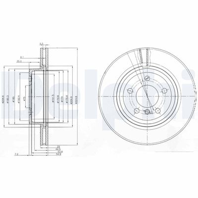 Bremžu diski DELPHI BG3938