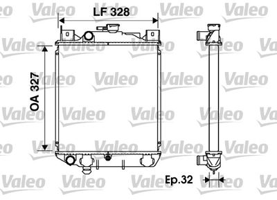 Radiators, Motora dzesēšanas sistēma VALEO 734166