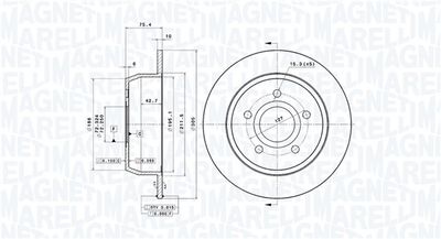 Тормозной диск MAGNETI MARELLI 360406119901