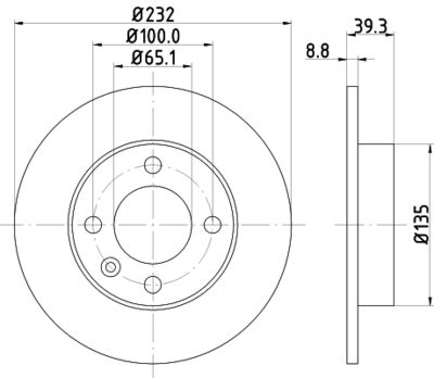 Bremžu diski HELLA PAGID 8DD 355 106-681