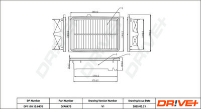 Воздушный фильтр Dr!ve+ DP1110.10.0470