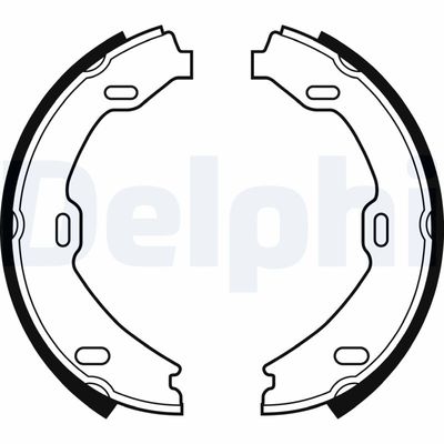 Bremžu loku kompl., Stāvbremze DELPHI LS2084
