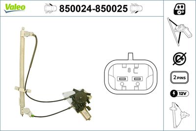 Стеклоподъемник VALEO 850024