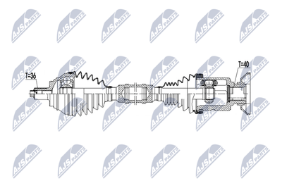 Приводной вал NTY NPW-VW-235