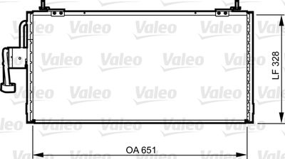 Конденсатор, кондиционер VALEO 814260