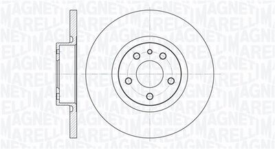 Тормозной диск MAGNETI MARELLI 361302040145