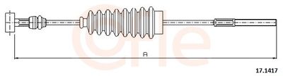 Тросик, cтояночный тормоз COFLE 92.17.1417