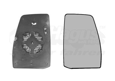 Spoguļstikls, Ārējais atpakaļskata spogulis VAN WEZEL 1987838