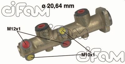 Galvenais bremžu cilindrs CIFAM 202-136