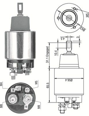 Ievilcējrelejs, Starteris MAGNETI MARELLI 940113050269