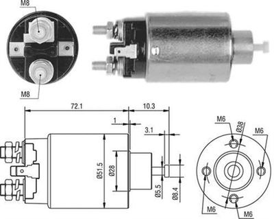 Ievilcējrelejs, Starteris MAGNETI MARELLI 940113050477