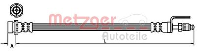 Тормозной шланг METZGER 4110436