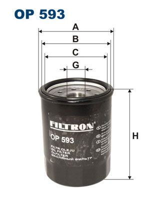 Eļļas filtrs FILTRON OP 593