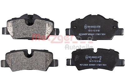 Bremžu uzliku kompl., Disku bremzes METZGER 1170819