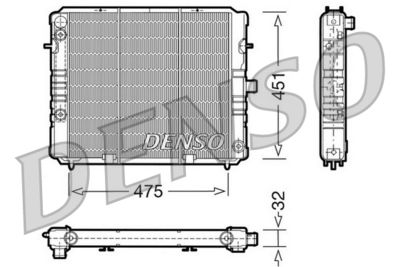 Radiators, Motora dzesēšanas sistēma DENSO DRM20077