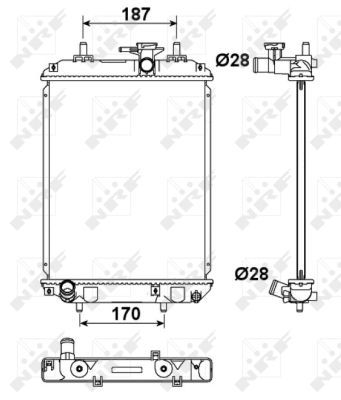 Radiators, Motora dzesēšanas sistēma NRF 53187