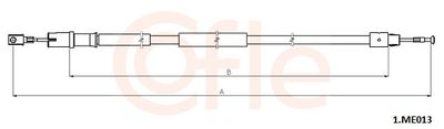 Тросик, cтояночный тормоз COFLE 92.1.ME013