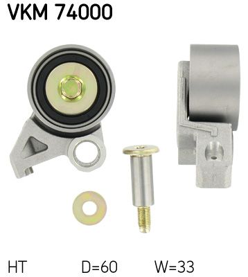 Натяжной ролик, ремень ГРМ SKF VKM 74000