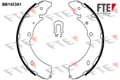 Bremžu loku komplekts FTE 9100184