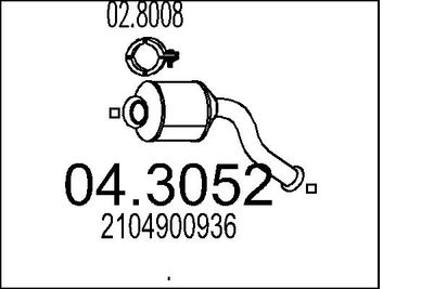 Катализатор MTS 04.3052