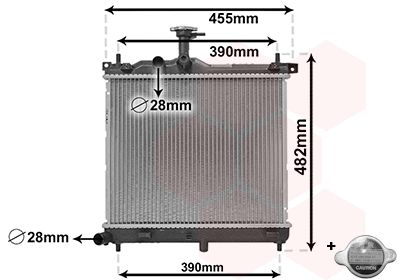 Radiators, Motora dzesēšanas sistēma VAN WEZEL 82002291