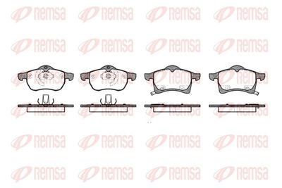 Комплект тормозных колодок, дисковый тормоз REMSA 0683.02