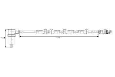 Датчик, частота вращения колеса BOSCH 0 265 006 154