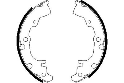 Bremžu loku komplekts KAVO PARTS KBS-1909