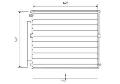 Конденсатор, кондиционер VALEO 814203