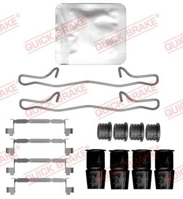 Комплектующие, колодки дискового тормоза QUICK BRAKE 109-0197