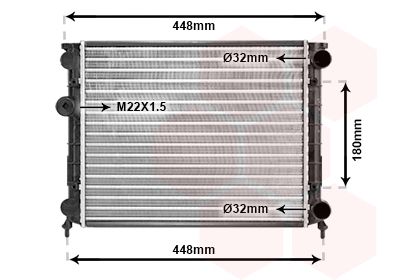 Radiators, Motora dzesēšanas sistēma VAN WEZEL 98002002